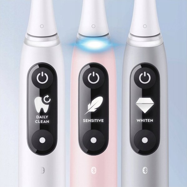 Ηλεκτρική οδοντόβουρτσα Oral-B Oral-B iO Series 6, διπλή συσκευασία, μαύρο / ροζ
