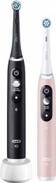 Ηλεκτρική οδοντόβουρτσα Oral-B Oral-B iO Series 6, διπλή συσκευασία, μαύρο / ροζ