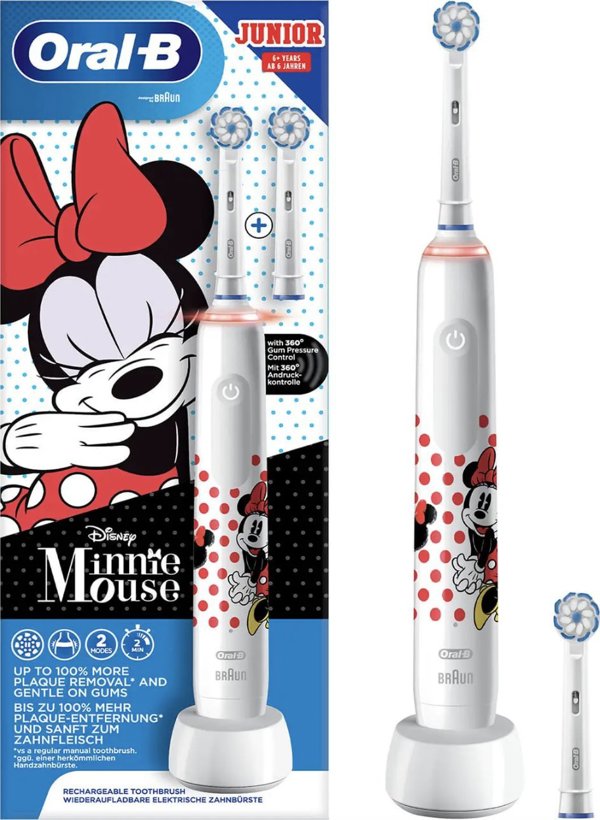 Οδοντόβουρτσα Oral-B Pro 3 Junior Minnie Mouse White