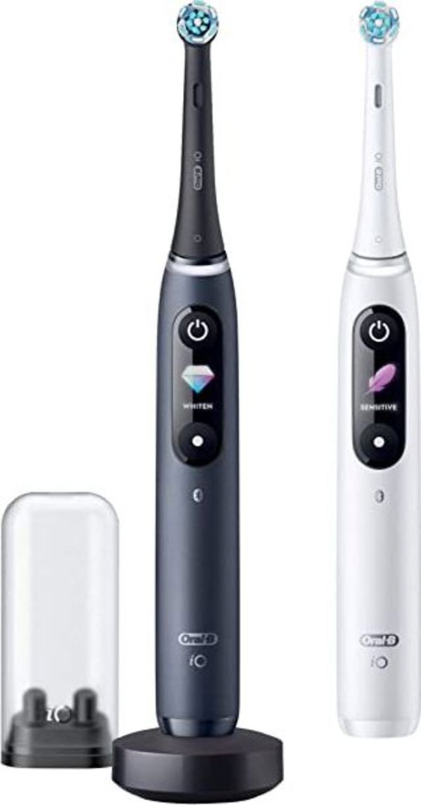 Οδοντόβουρτσα Oral-B iO Series 8 Duo 2 τεμ. Λευκό Αλάβαστρο/Μαύρο Όνυχα