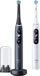 Οδοντόβουρτσα Oral-B iO Series 8 Duo 2 τεμ. Λευκό Αλάβαστρο/Μαύρο Όνυχα