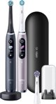 Oral-B iO Series 9 Ηλεκτρική Οδοντόβουρτσα Duo Pack, Μαύρο Όνυχα & Ροζ Χαλαζίας, 2 Τεμάχια