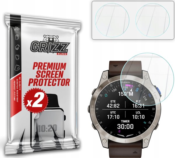 Υβριδικό γυαλί GrizzGlass HybridGlass για Garmin D2 Mach 1 Pro 51mm