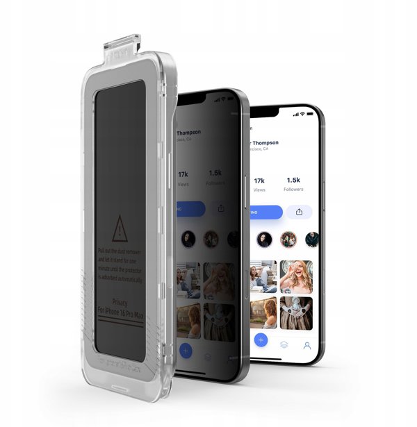 Tech-Protect Γυαλί Προστασίας Privacy Quick Set Spy+ για Apple iPhone 15 / 16, 2 Τεμάχια