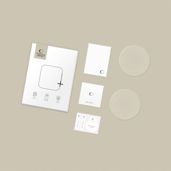 Θήκη με ανθεκτικό γυαλί Tech-Protect Flexair Glass Fit+ 2-pack για Xiaomi Watch S4 (41mm) Διαφανές