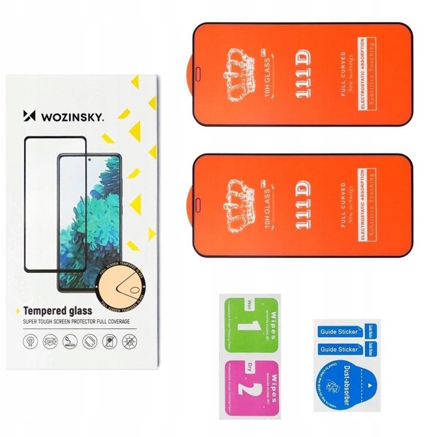 Γυαλί Wozinsky Full Glue Tempered Glass για Xiaomi Redmi Note 14 5G / Note 14 4G, 2-πακέτο