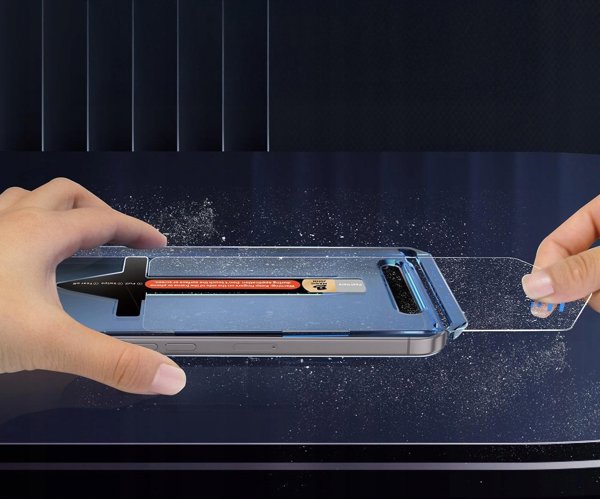 Tech-Protect Tempered Glass Quick Set+ για iPhone 17 Air, Μαύρο, 2 Τεμάχια