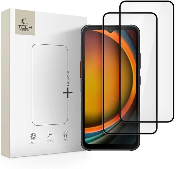 TEMPERED GLASS TECH-PROTECT GLASS FIT+ 2-PACK GALAXY XCOVER 7 / 7 PRO BLACK