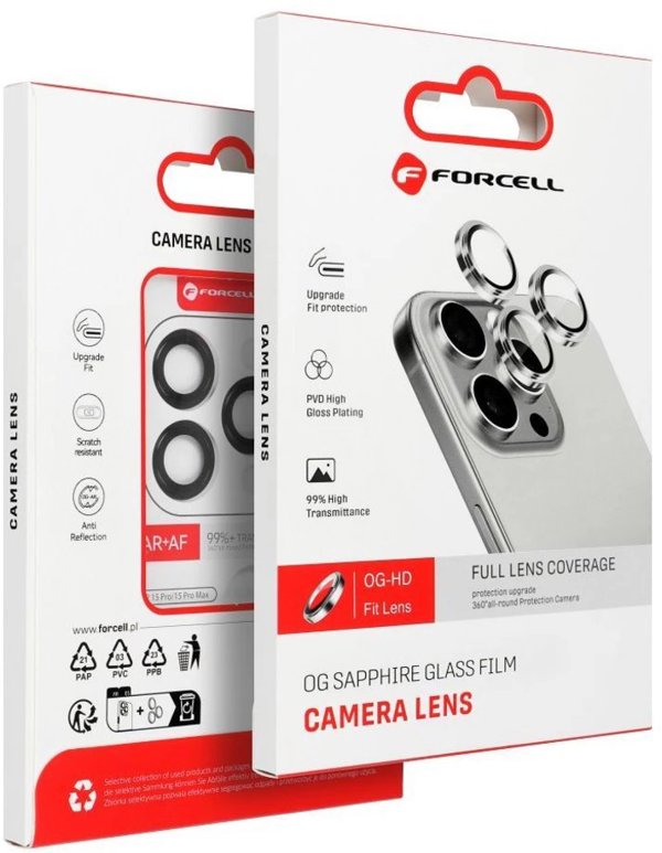 Tempered Glass Forcell Premium για την κάμερα - για Samsung Galaxy S24 Plus Γκρι