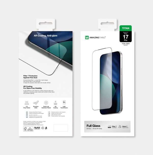 Προστατευτικό Τζαμάκι AMAZINGTHING Titan Vision 7 iPhone 17 Pro