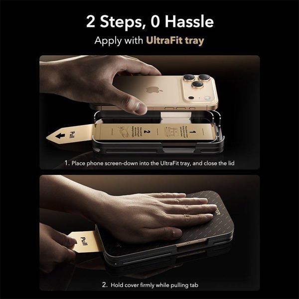 ΣΚΛΗΡΥΜΕΝΟ ΓΥΑΛΙ ESR ULTRAFIT ARMORITE PRO TEMPERED GLASS IPHONE 17 PRO CLEAR