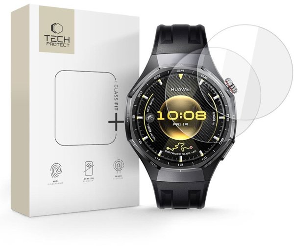 Τζαμάκι προστασίας Tech-Protect Glass Fit+ 2-pack για HUAWEI WATCH GT 6 PRO (46 mm) Διάφανο