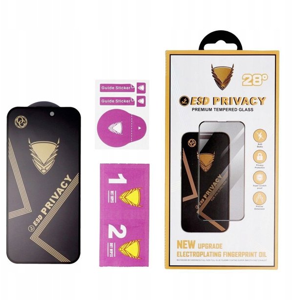OG Προστατευτικό Οθόνης 6D Premium Privacy Glass για iPhone 17 Air - Μαύρο