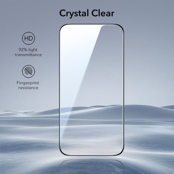 Σζκλο χαρτοβανε ESR Ultrafit Tempered Glass δο Apple iPhone 17 Pro Max Clear [2 PACK]