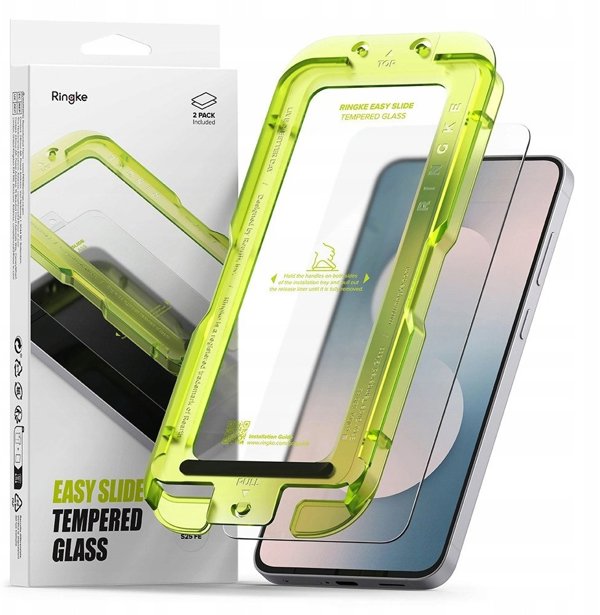 Tempered Glass Ringke Easy Slide 2-Pack για Galaxy S25 FE Διαφανές