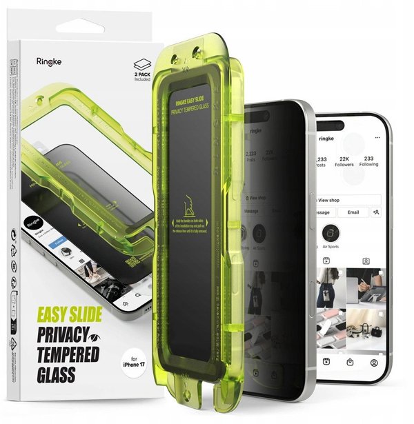 Γυαλί απορρήτου Ringke Easy Slide για Apple iPhone 17 Privacy [2 PACK]
