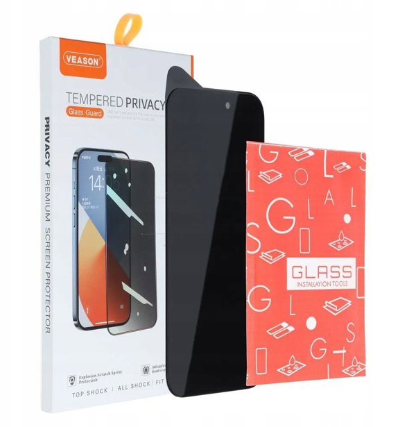 Σκληρυμένο Γυαλί 6D Pro Veason Privacy Glass - για Iphone 17 Pro μαύρο