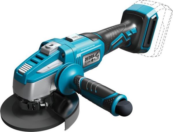 Dedra DED7151 Γωνιακός Τροχός Μπαταρίας Brushless 125mm / 115mm 8.500rpm