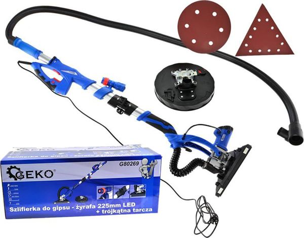 Geko G80269 Τριβείο Γυψοσανίδας Αναδιπλούμενο, Επαγγελματικό Εργαλείο Λείανσης Σοβά