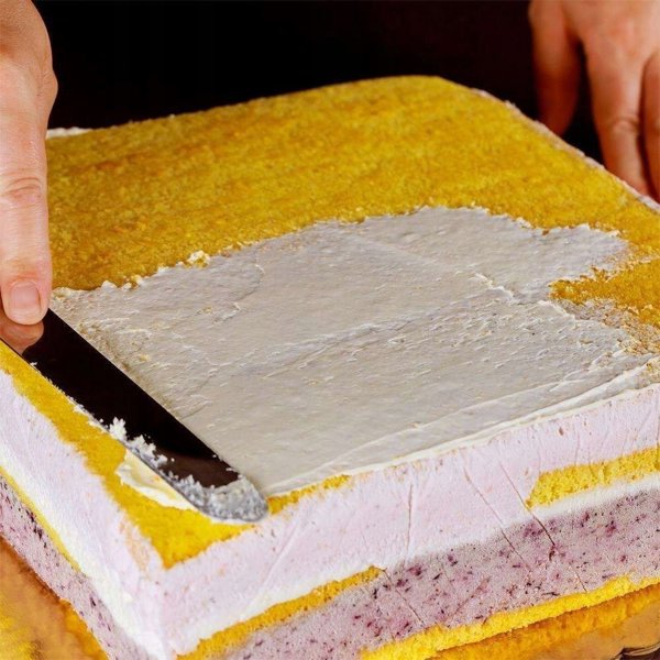 Σπάτουλα ζαχαροπλαστικής μεταλλική 38cm BRUNBESTE BB-3071 για κοπή και σερβίρισμα τούρτας