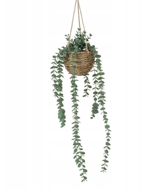 Τεχνητό κρεμαστό φυτό EUCALYPTUS, 78 cm