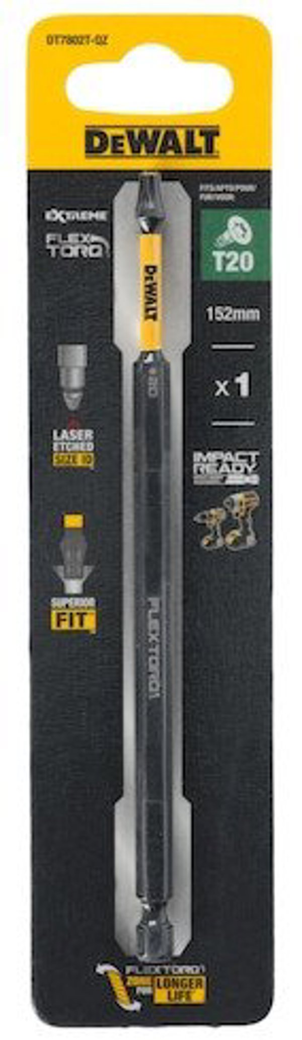 DeWalt Κατσαβιδόλαμα T20 152mm FlexTorq, 1 Τεμάχιο