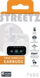 T600 TWS ausinės STREETZ , su LCD, ANC ir ENC, baltos / T600-WHT / 6612113
