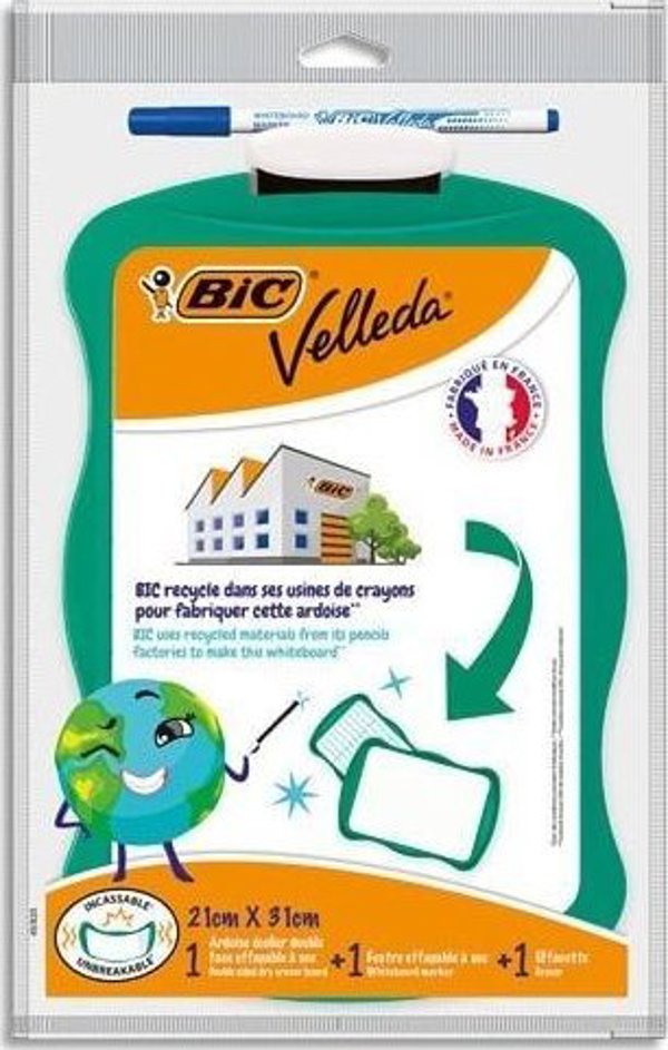 Πίνακας Velleda 210x310mm + μαρκαδόρος BIC