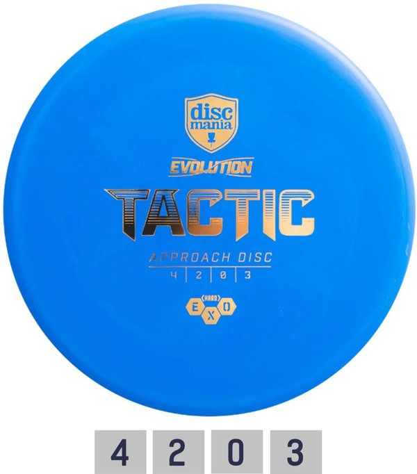 Δίσκος δισκογκόλφ Tactic Midrange Driver HARD EXO TACTIC Evolution Light blue
