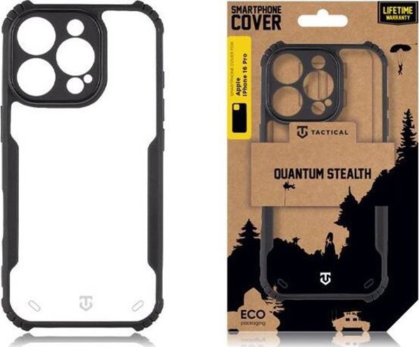 Tactical Tactical Quantum Stealth Cover for Apple iPhone 16 Pro Clear/Black standard