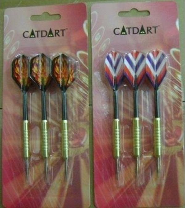 Tactic Catdart Βελάκια Darts 18g, Σετ 3 Τεμαχίων με Μεταλλική Μύτη Steel Tip