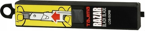Λεπίδες Tajima αποσπώμενες 18mm. 50 τεμάχια σε βολική θήκη διανομής σε blister Tajima Razor Μαύρο