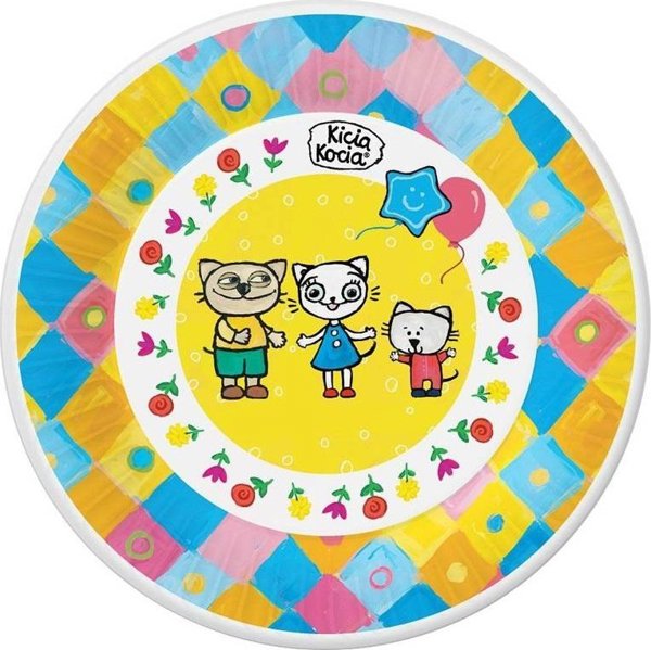 Χάρτινα πιάτα Kicia Kocia 18cm 6τμχ