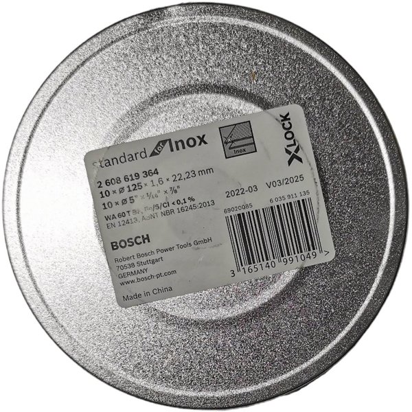 Bosch Δίσκος Κοπής Inox X-LOCK Standard για Γωνιακό Τροχό
