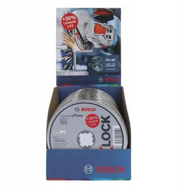 Bosch Δίσκος Κοπής Inox X-LOCK Standard για Γωνιακό Τροχό