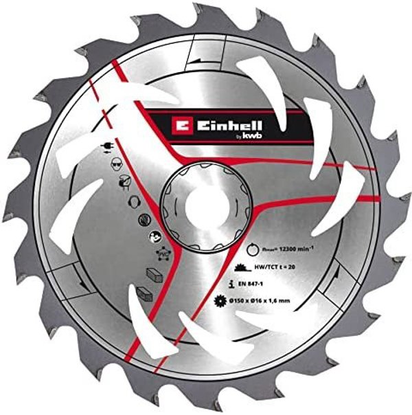 Δίσκος Πριονιού Einhell TE-CS 18/150, 150mm, 20 Δόντια, για Καθαρές Κοπές