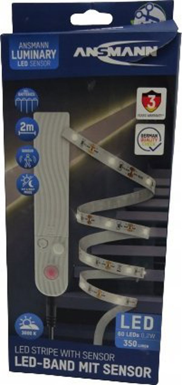 Ταινία LED Ansmann Ansmann LED-Band με Αισθητήρα 2m 60 LEDs θερμό-λευκό 1600-0436