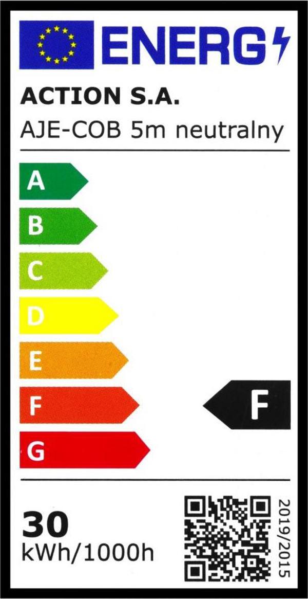 Ταινία LED Activejet Ταινία LED COB 5m ουδέτερη απόχρωση IP20
