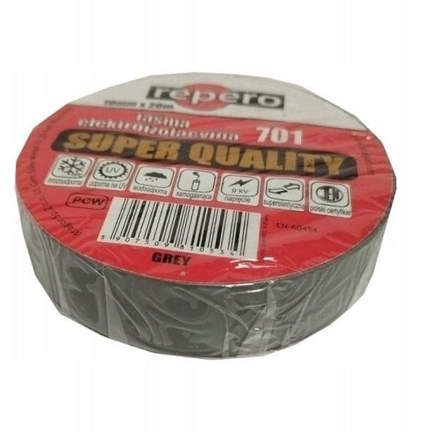 Ταινία Μονωτική REPERO 701 Γκρι 19mm x 20m