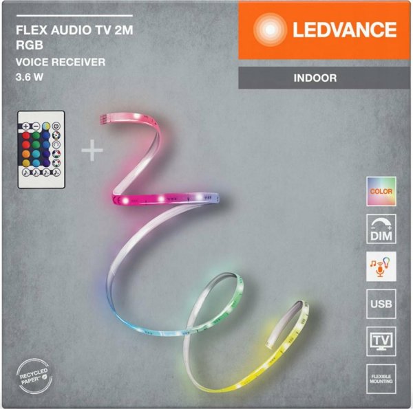 Ταινία LED Ledvance FLEXAUDIO TV 2M RGB USB VR RC