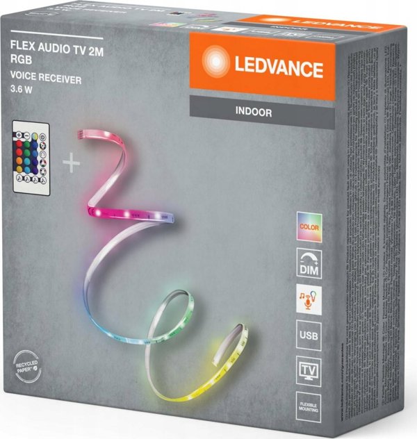 Ταινία LED Ledvance FLEXAUDIO TV 2M RGB USB VR RC