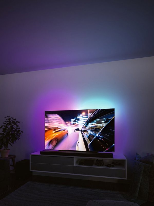 Ταινία LED Paulmann Σετ ταινία LED TV 75 ιντσών USB + τηλεχειριστήριο Dynamic Rainbow RGB 5W 5V μαύρο