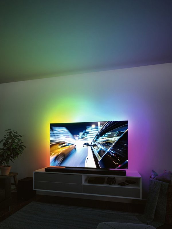 Ταινία LED Paulmann Σετ ταινία LED TV 75 ιντσών USB + τηλεχειριστήριο Dynamic Rainbow RGB 5W 5V μαύρο