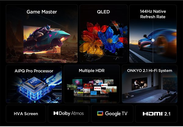TCL P89K 98P89K Telewizor 2,49 m (98") 4K Ultra HD Smart TV Wi-Fi Metaliczny 450 cd/m