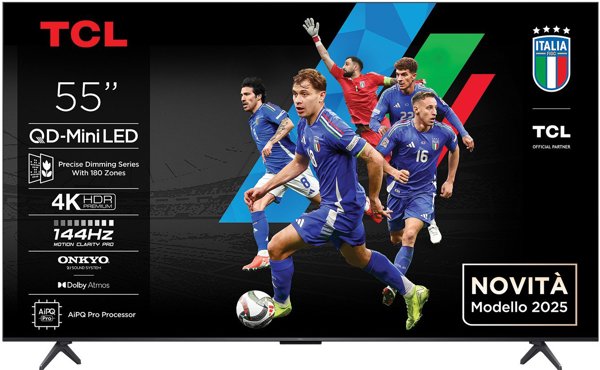 TCL Q6C 55Q6C Τηλεόραση 139,7 cm (55") 4K Ultra HD Smart TV Wi-Fi Μεταλλική