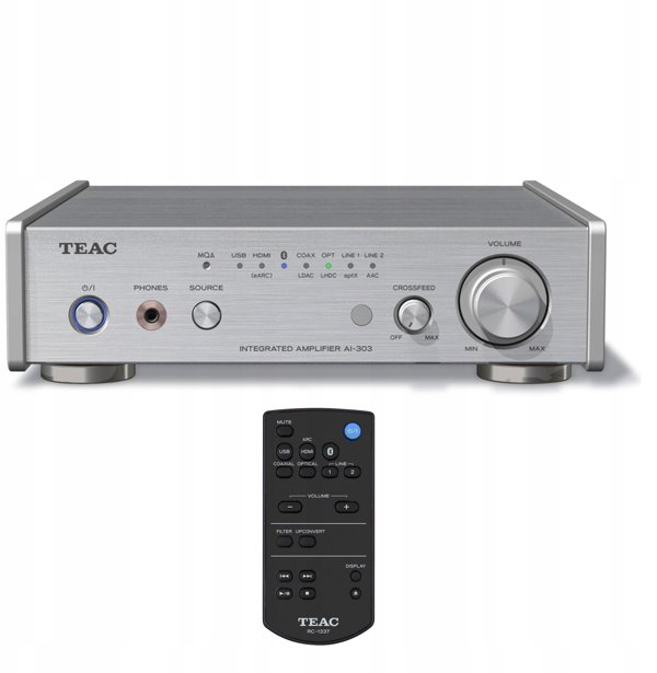 Ενισχυτής στερεοφωνικού Teac AI-303, ασημί
