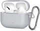 Tech-Protect Θήκη Σιλικόνης με Γάντζο για Apple AirPods Pro 3 - Crayon Γκρι