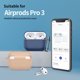 Tech-Protect Θήκη Σιλικόνης με Γάντζο για Apple AirPods Pro 3 - Crayon Γκρι
