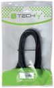 TECHLY HDMI Υψηλής Ταχύτητας Καλώδιο Προέκτασης 1m μαύρο με Ethernet 4K 30Hz 19pin HDMI Αρσενικό σε 19pin HDMI Θηλυκό με Επίχρυσες Επαφές
