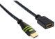 TECHLY HDMI Υψηλής Ταχύτητας Καλώδιο Προέκτασης 1m μαύρο με Ethernet 4K 30Hz 19pin HDMI Αρσενικό σε 19pin HDMI Θηλυκό με Επίχρυσες Επαφές
